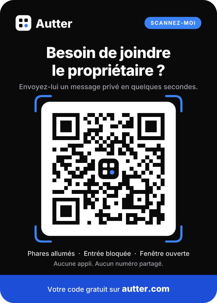 Exemple d'autocollant Autter pour pare-brise